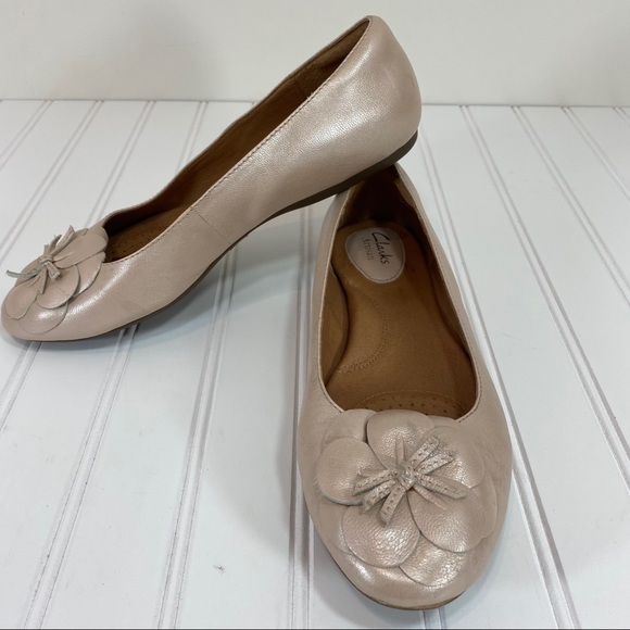Clarks Aldea blush leather ballet flats - Picture 2 of 6